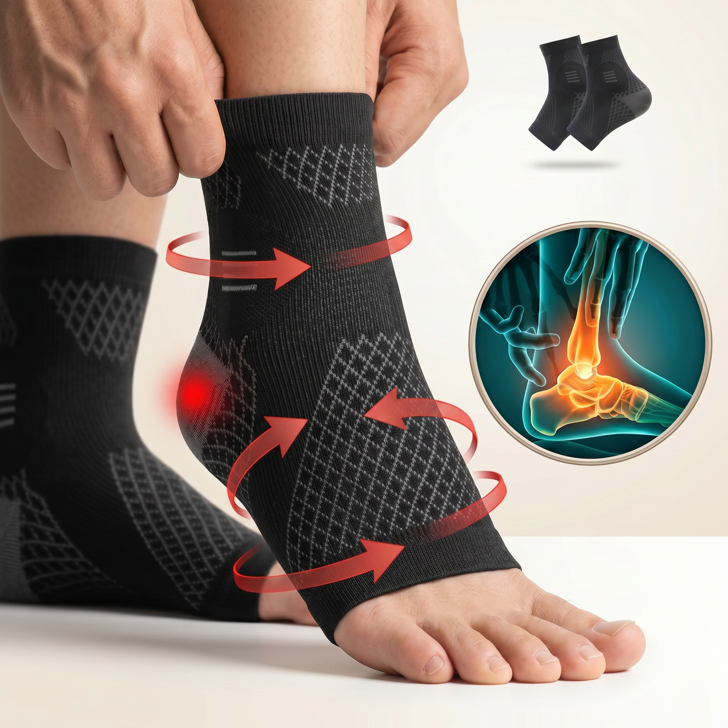 RELIVA™ Chaussettes de compression — Soutien ciblé contre la fasciite plantaire